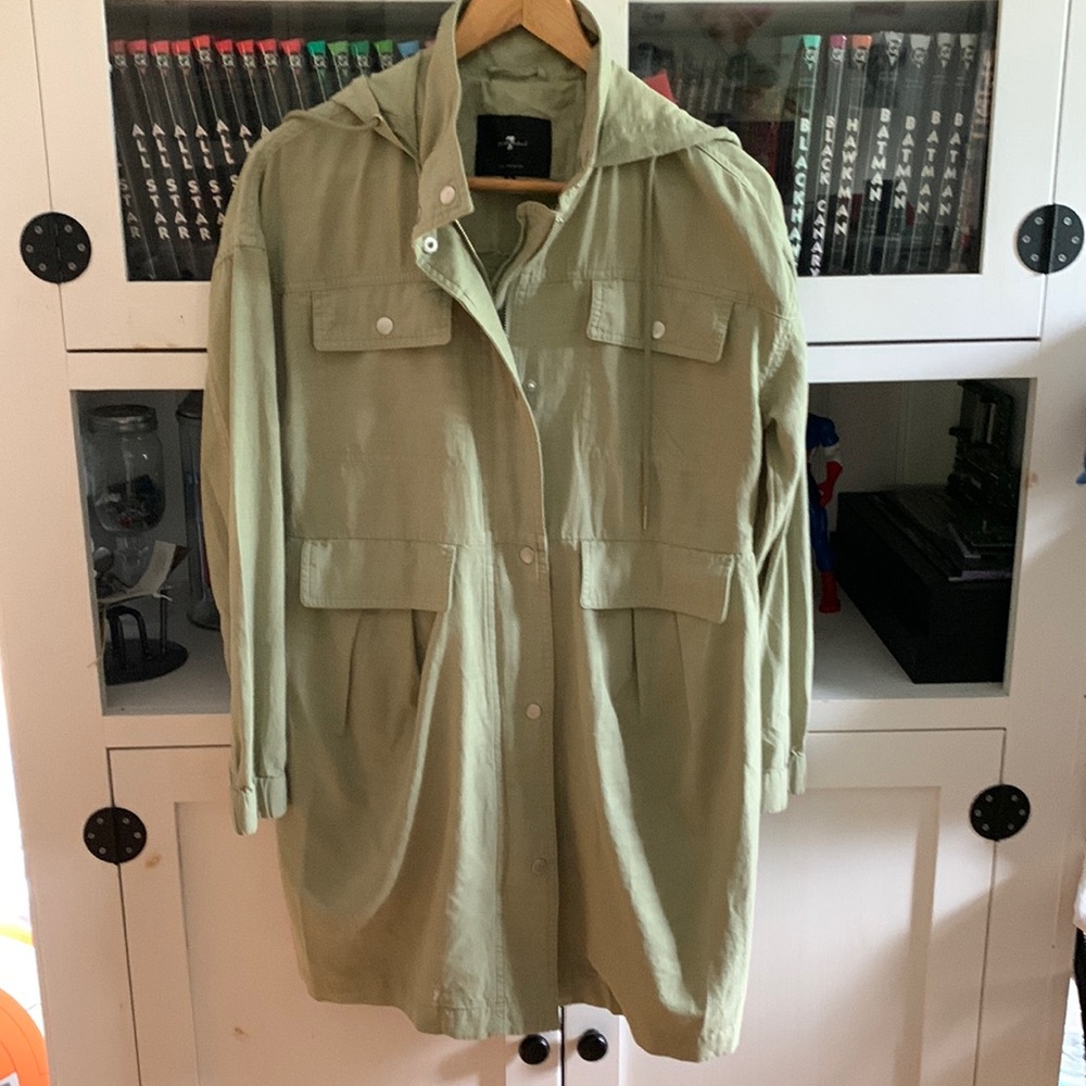 7 For All Mankind Anorak Small Green
